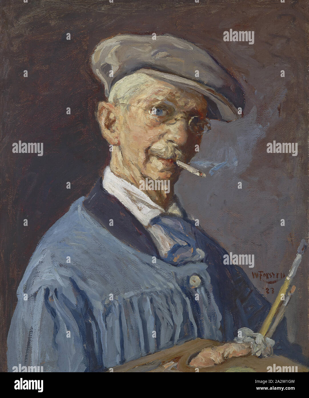 Le peintre l'homme, William J. Forsyth (Américain, 1854-1935), 1923, huile  sur toile, 23-3/