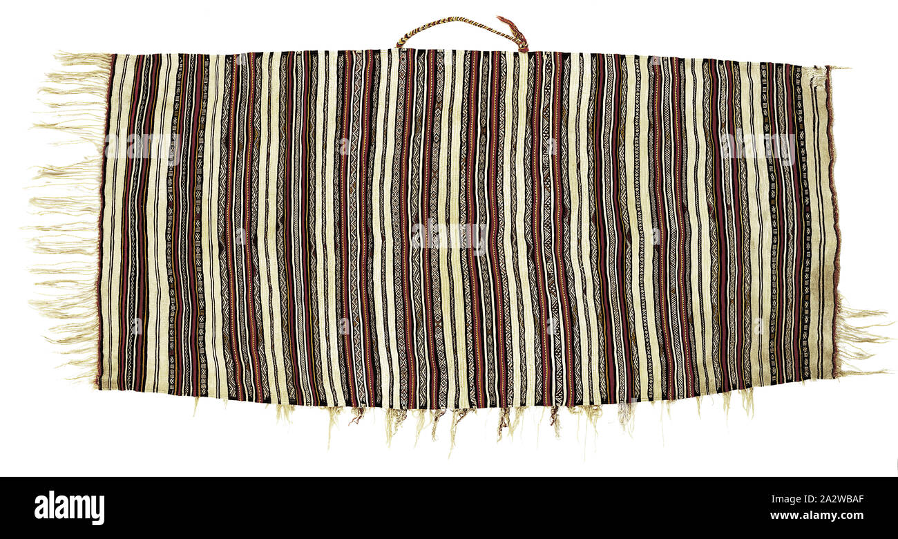 Woman's cape (handira), peuple berbère, Beni Ouarain, fin du 19e siècle, la laine, le coton, 74 x 33 in., du textile et des arts de la mode Banque D'Images