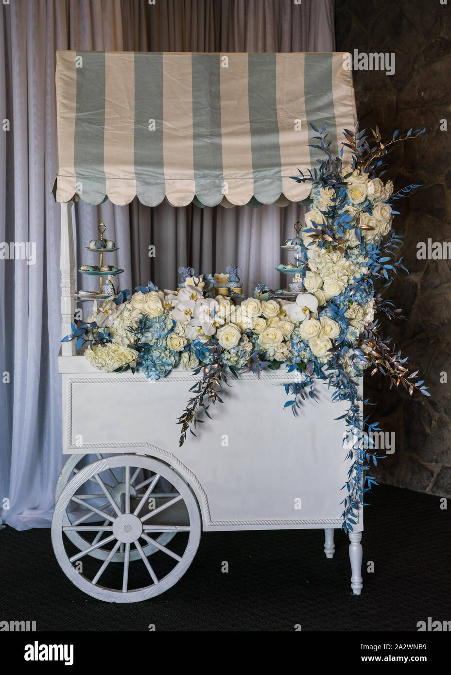 Baby Boy Événement de partie de douche de bébé Banque D'Images