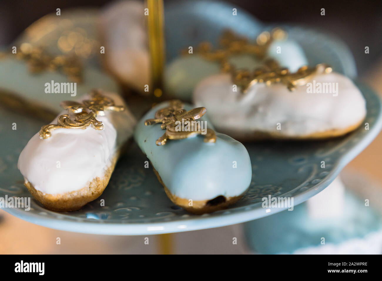 Baby Boy Événement de partie de douche de bébé Banque D'Images