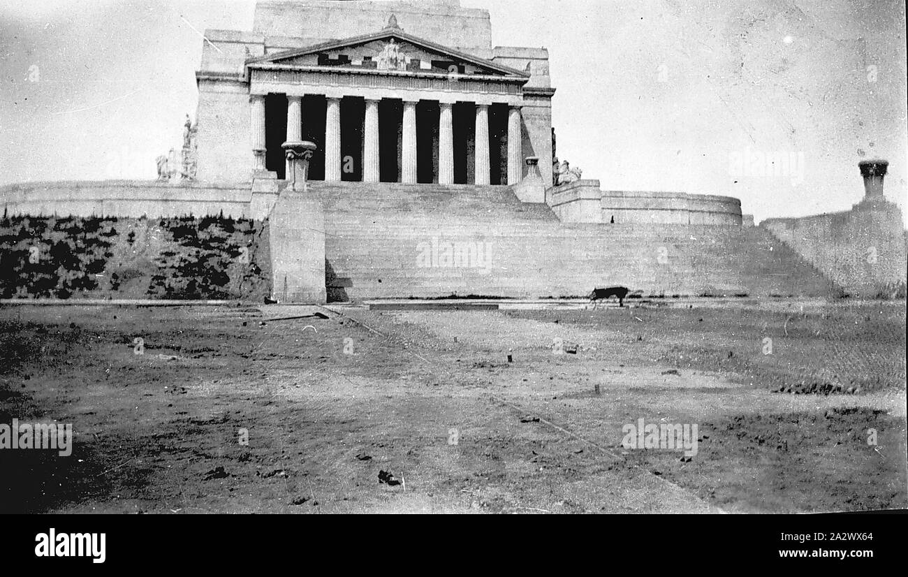 Négatif - Melbourne, Victoria, 1934, le culte du souvenir Banque D'Images