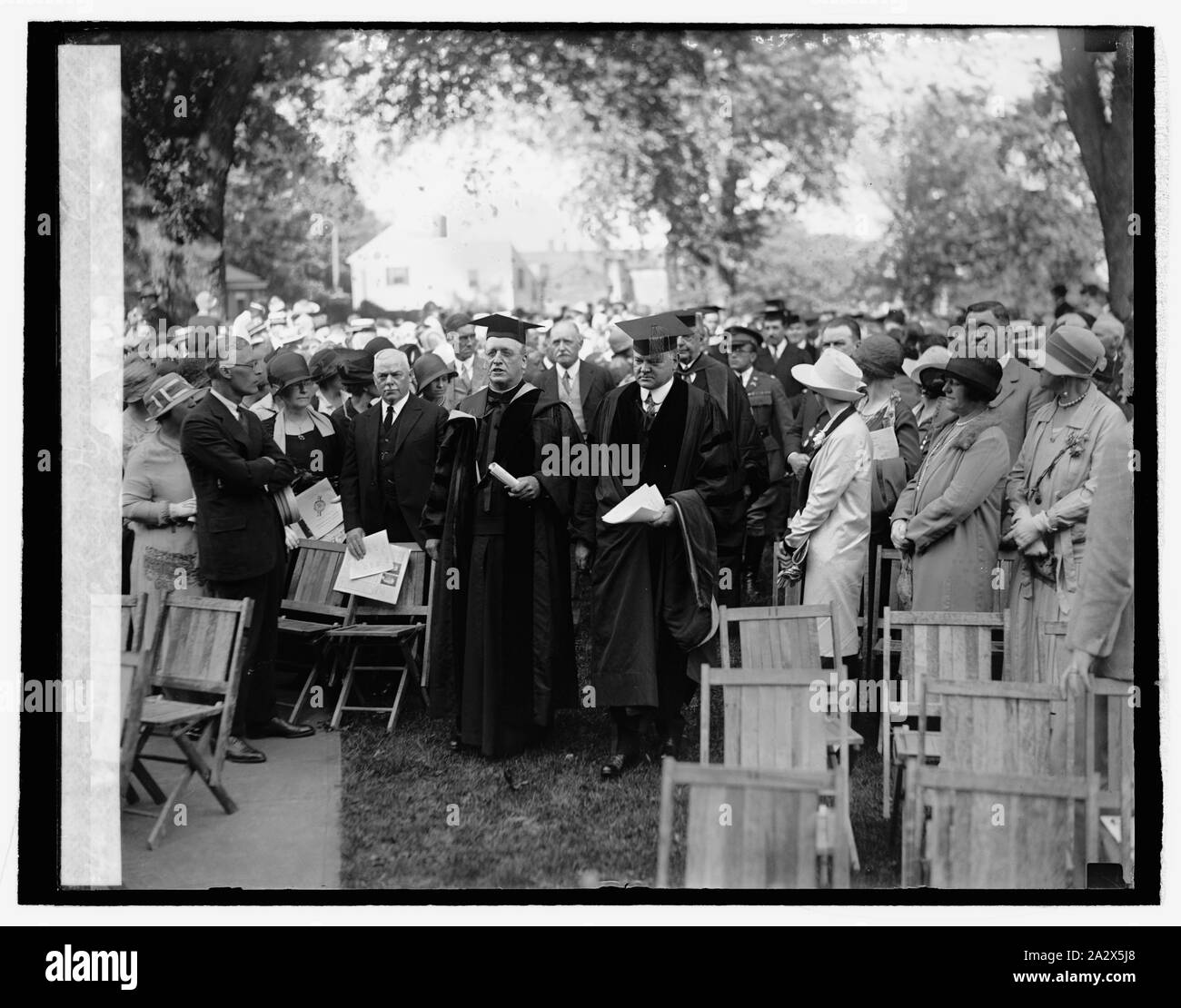 Rev. Chas. W. Lyons, président, Geo. U. et Herbert Hoover, 6/8/26 Banque D'Images