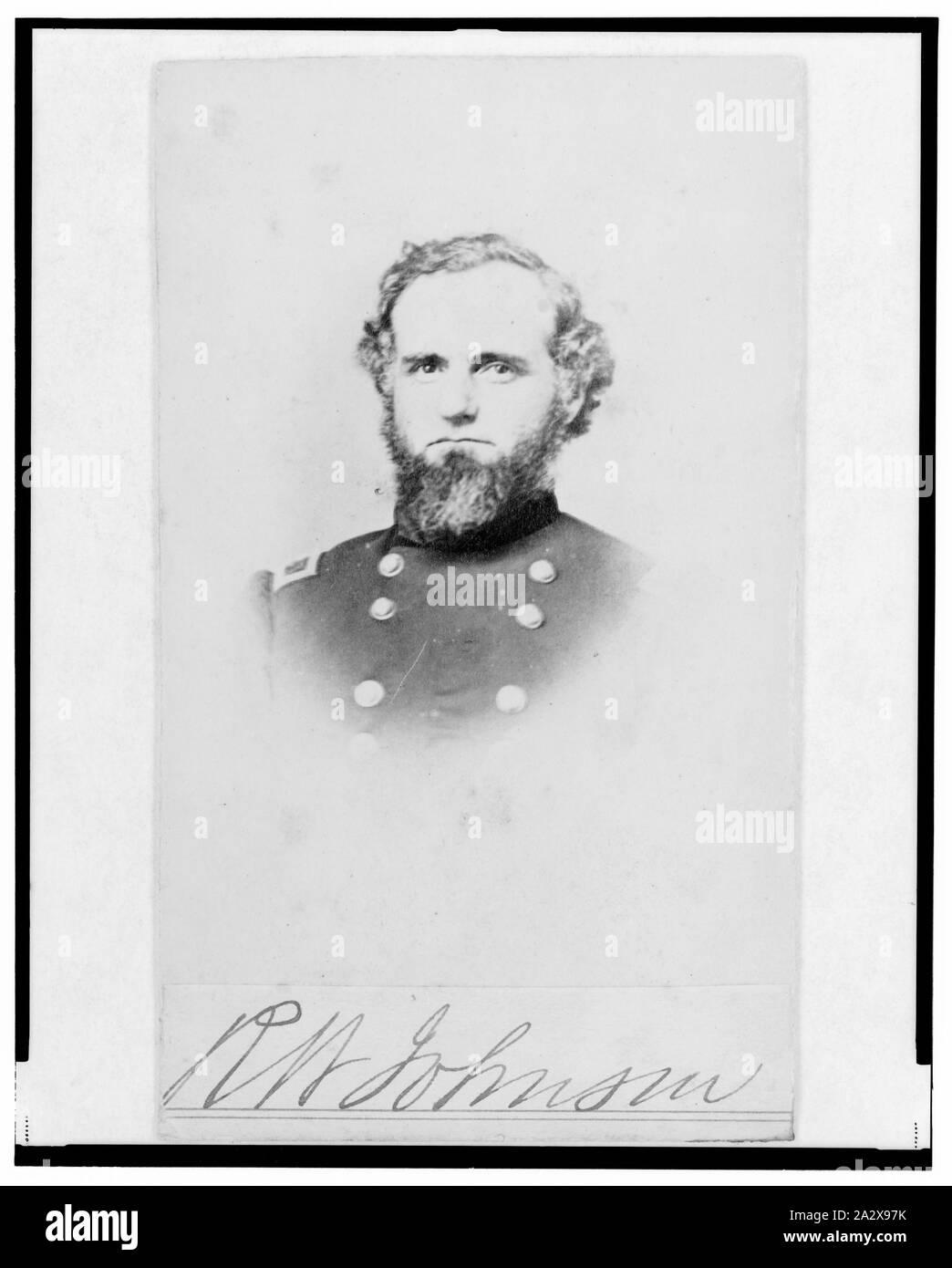 Richard W., Johnson, général de l'Union européenne face à l'avant, portrait Banque D'Images