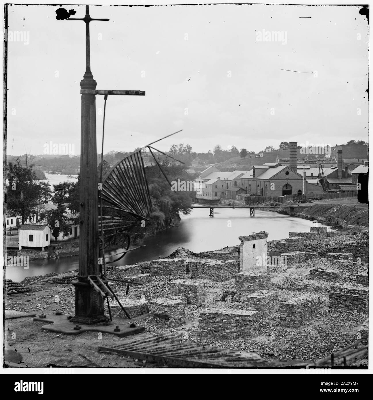 Richmond (Virginie). Tredegar Iron Works ; Banque D'Images