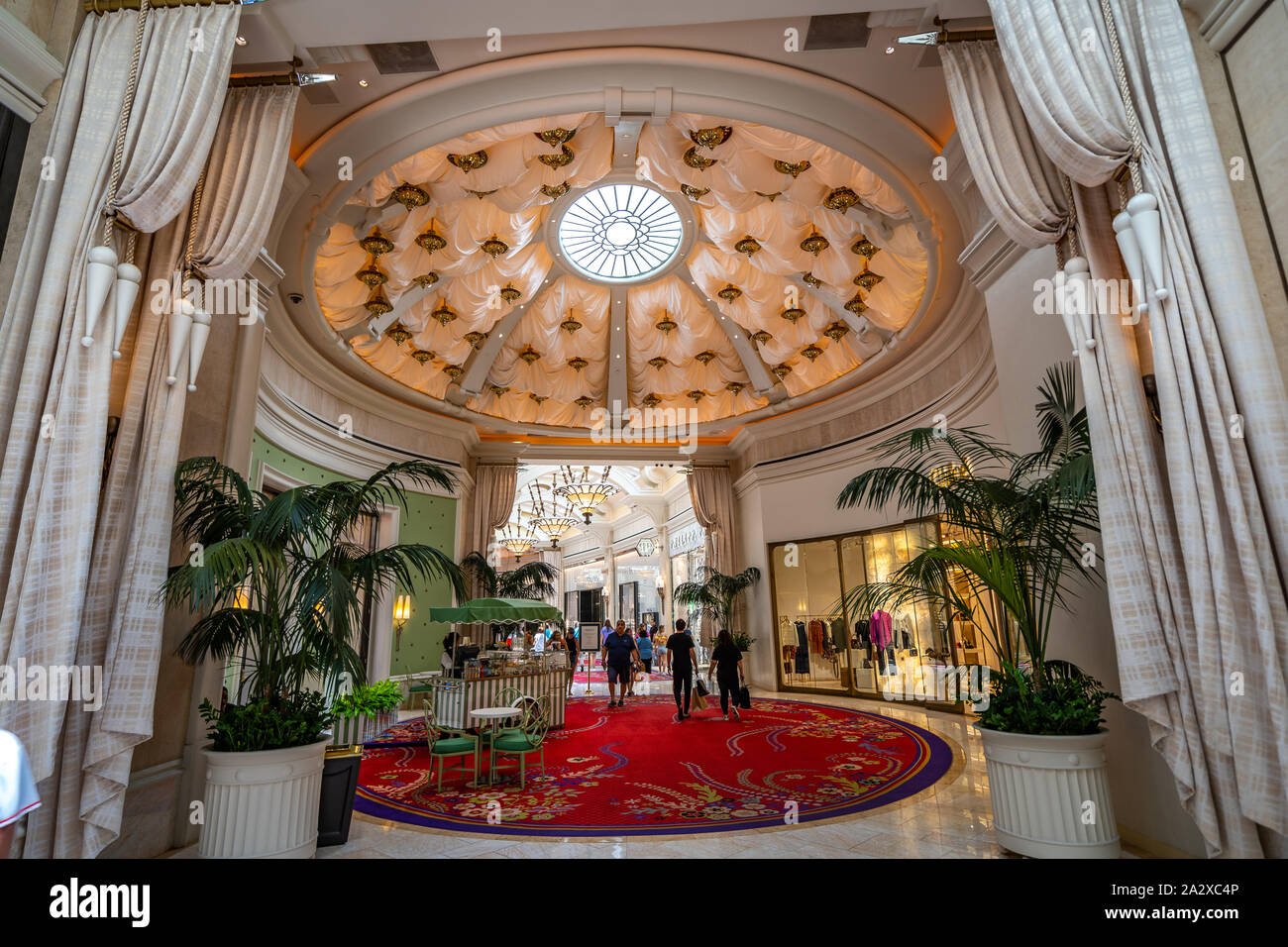 Las Vegas, Nevada, USA - intérieur de l'hôtel Wynn Banque D'Images