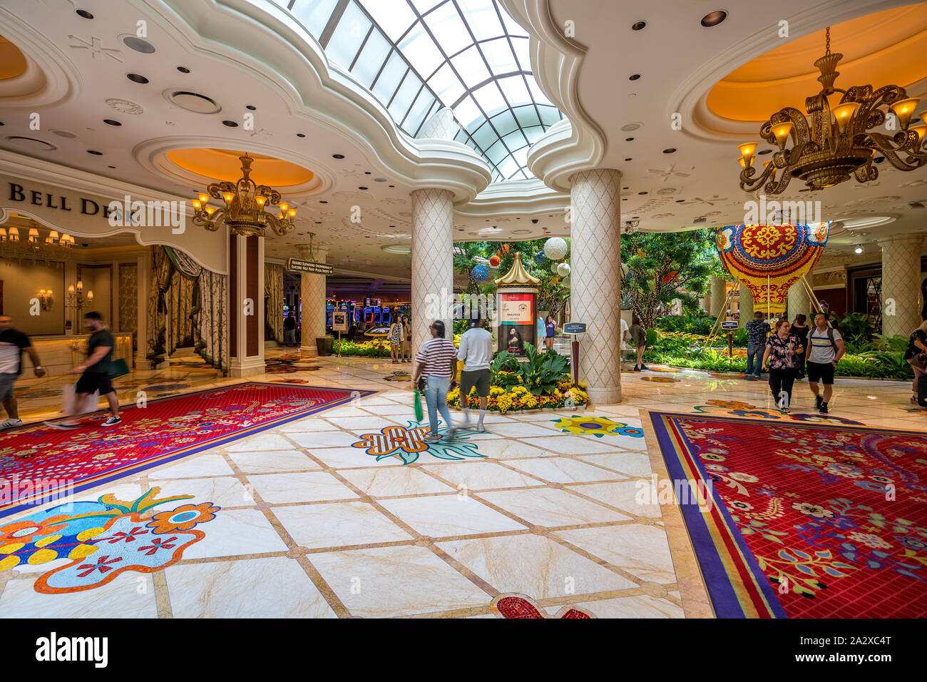 Las Vegas, Nevada, USA - entrée de l'hôtel Wynn Banque D'Images