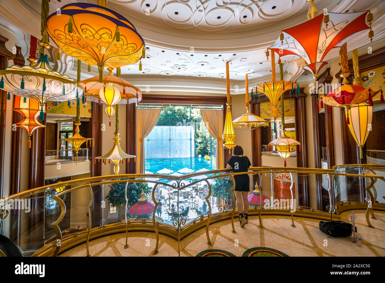 Las Vegas, Nevada, USA - intérieur de l'hôtel Wynn Banque D'Images