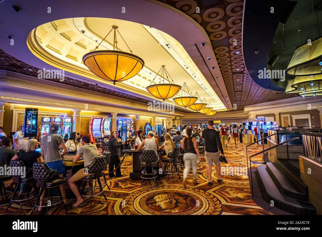 Las Vegas, Nevada, USA - Caesars Palace casino salle de jeux Banque D'Images