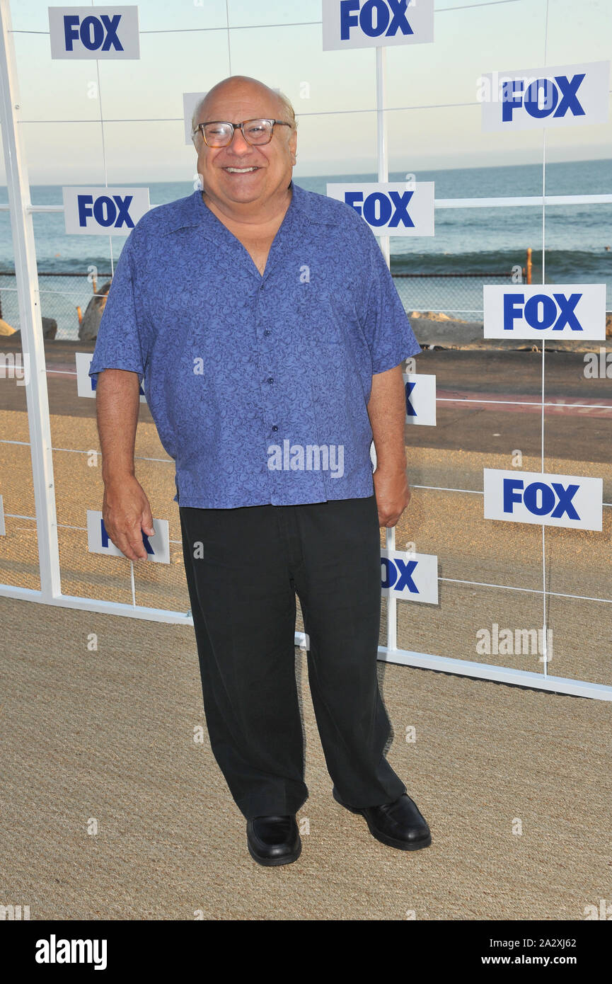MALIBU, CA. 05 août 2011 : Danny DeVito au Fox TV Été 2011 All-Star party au restaurant Gladstones, Malibu. © 2011 Paul Smith / Featureflash Banque D'Images