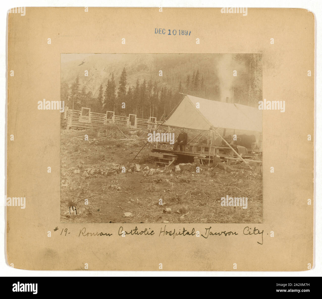 L'hôpital catholique romaine, Dawson City Banque D'Images