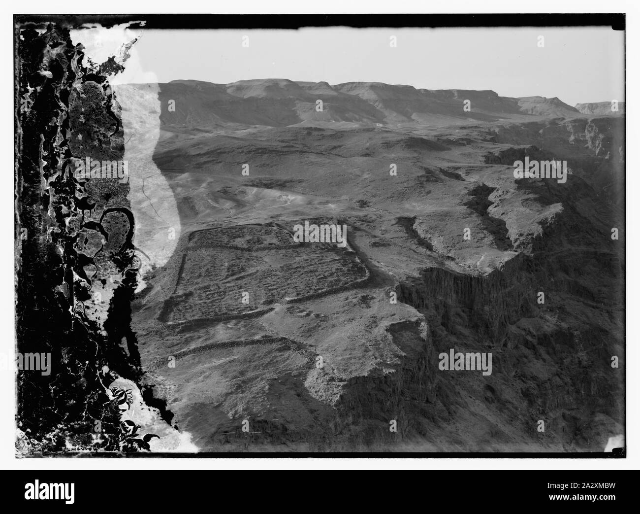 Camp Romain de Masada Banque D'Images