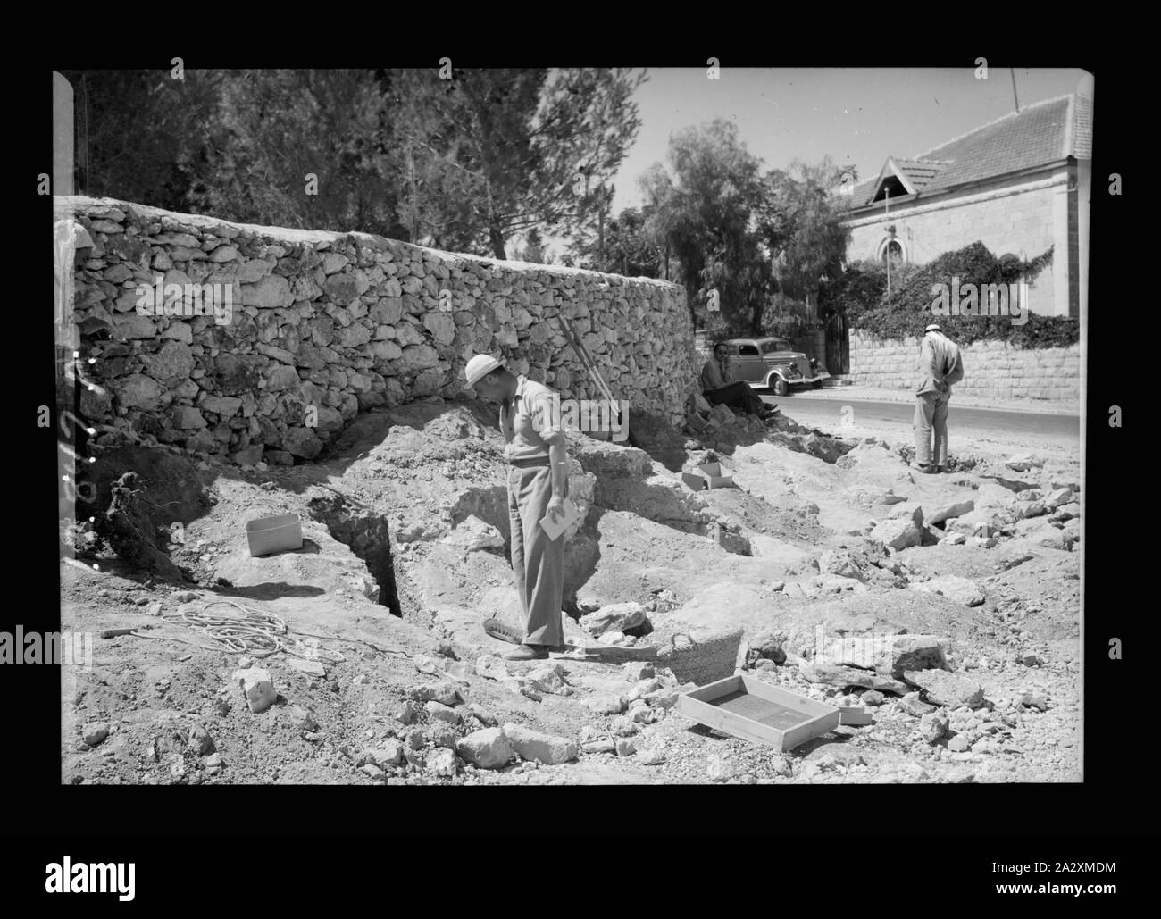 Tombeaux romains datant de 3e 100. A.D. nord de Tombes des rois, août 1940 trouvés Banque D'Images