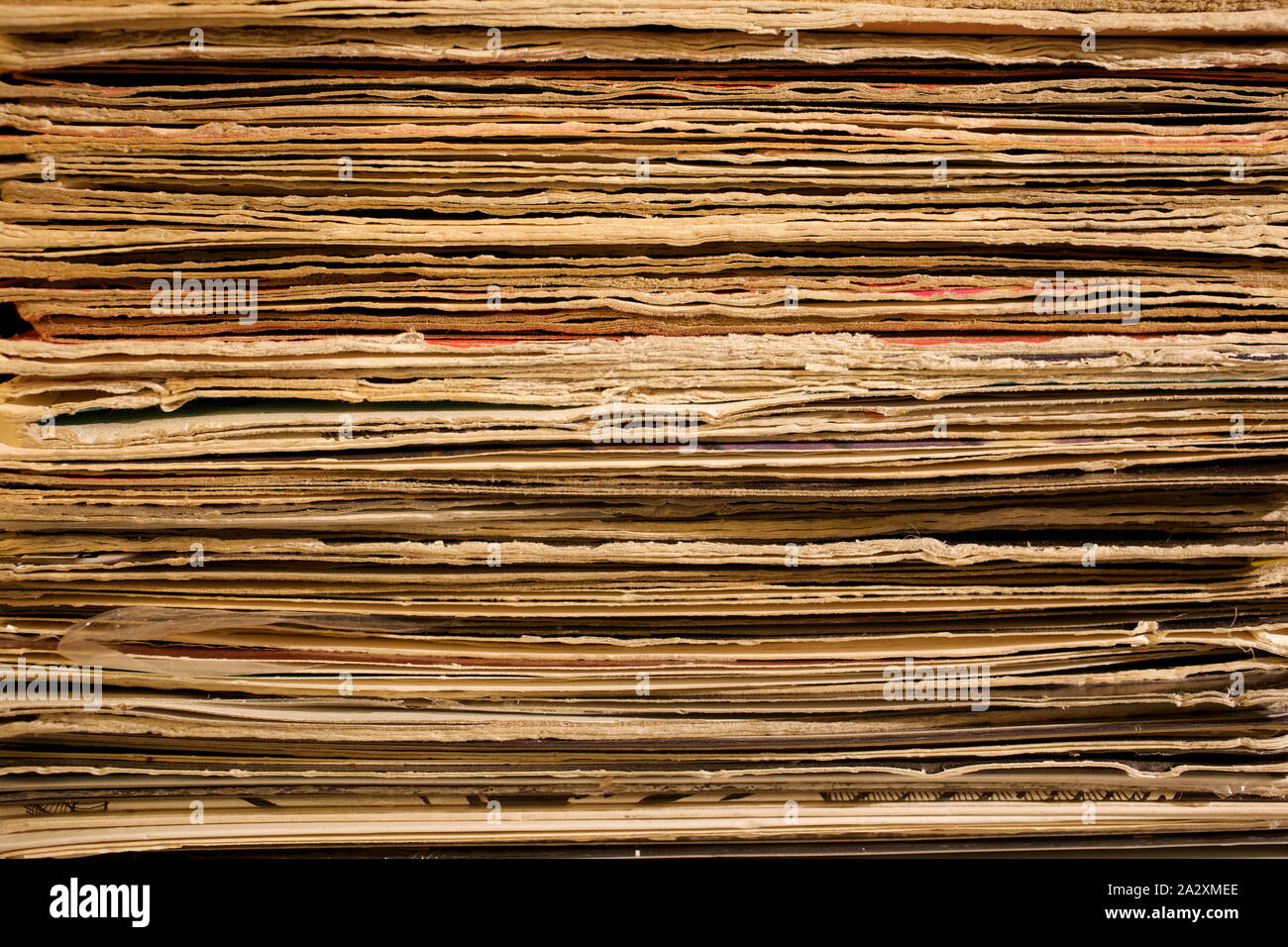 LP vinyle empilés plusieurs couvertures. Banque D'Images