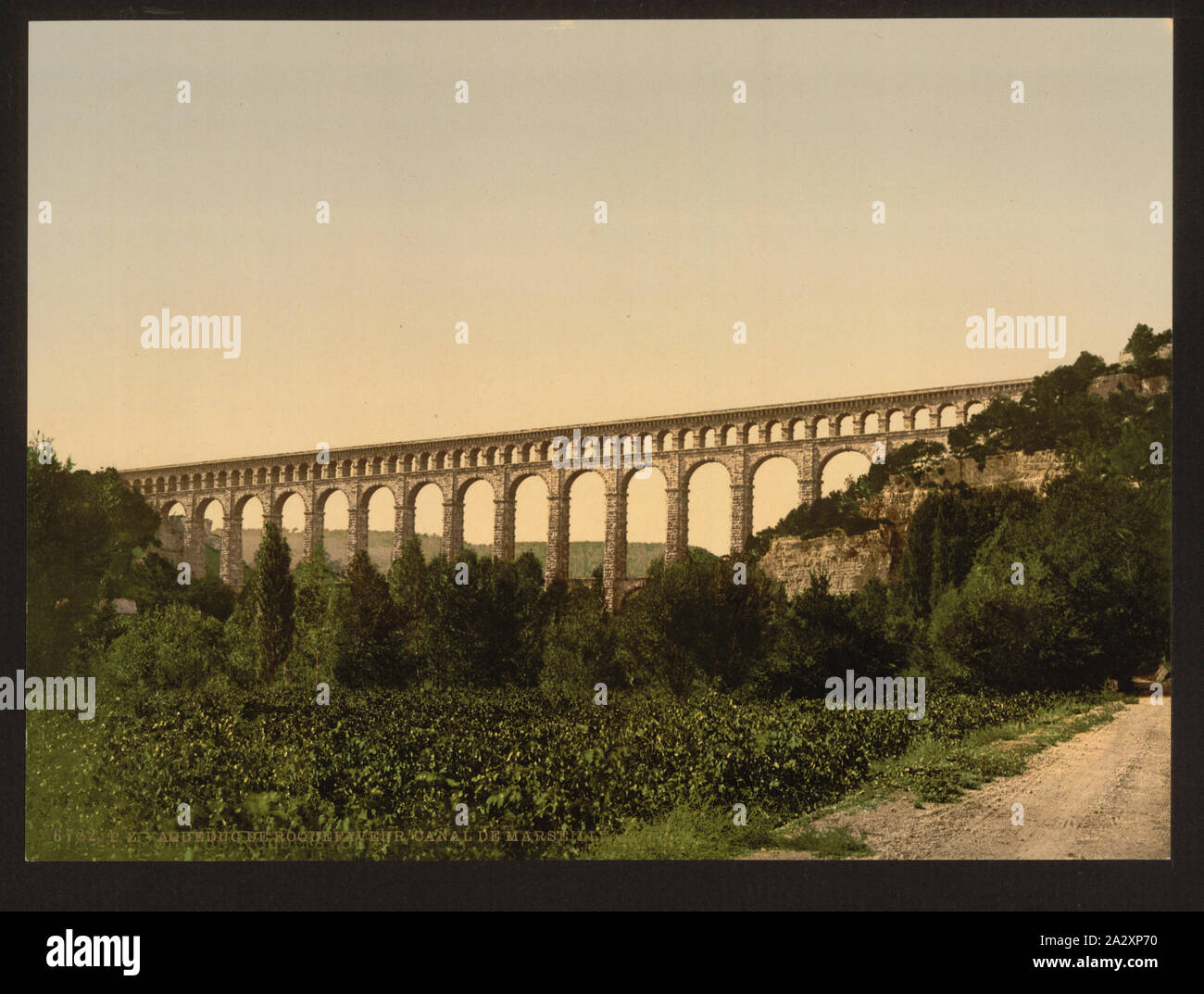 Aqueduc de roquefavour, Canal de Marseille, Orange, Provence, France ; Banque D'Images