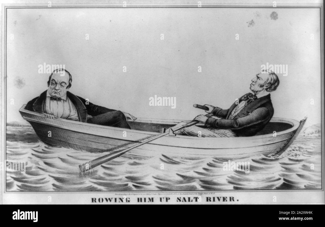 L'aviron de Rivière Salée Banque D'Images