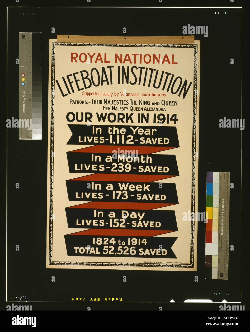 Royal National Lifeboat Institution. Notre travail en 1914 Banque D'Images