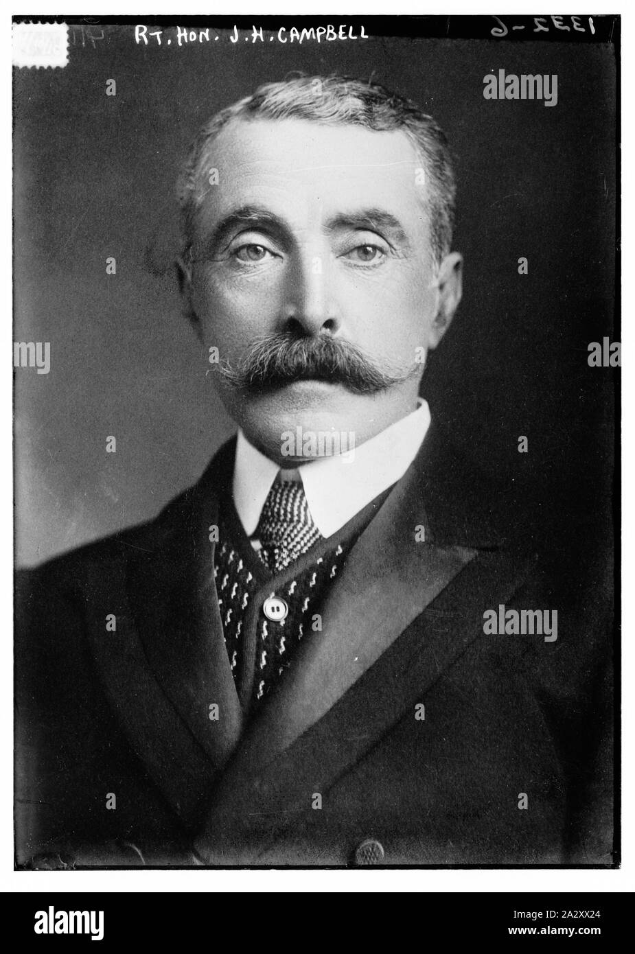 Rt. L'honorable J.H. Campbell Banque D'Images