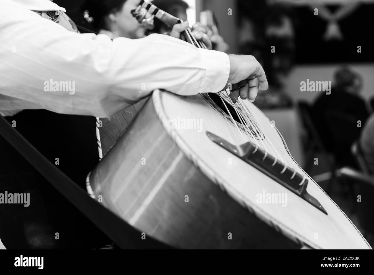 Musicien Chanteur mexicain Mariachi traditionnel Banque D'Images