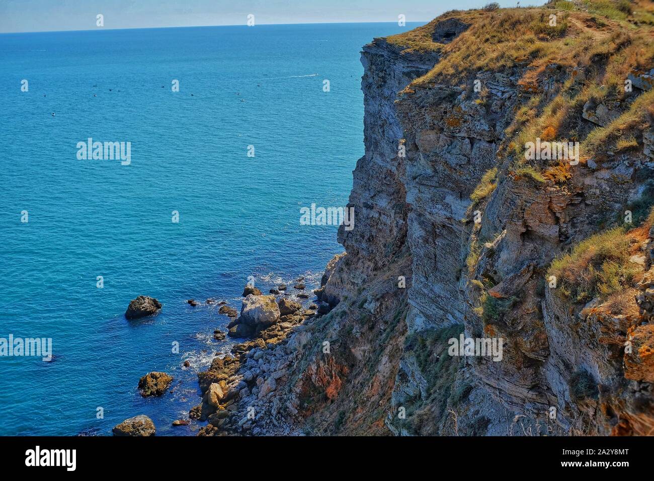 Le cap Kaliakra. Situé dans la partie nord de la côte bulgare de la mer  Noire, le cap Kaliakra est une réserve naturelle Photo Stock - Alamy