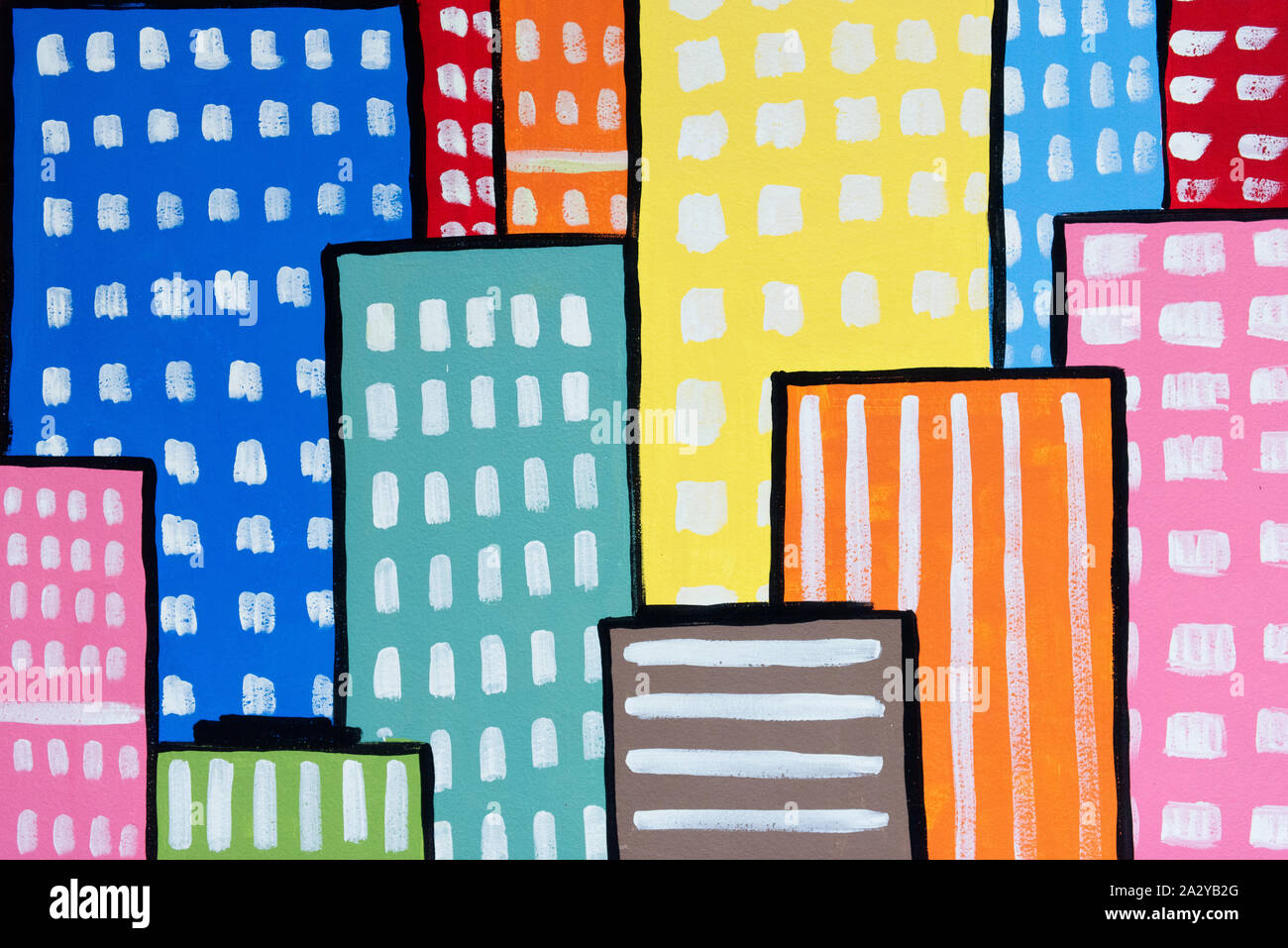 Texture pattern Abstract colorful background line square de couleur blanche en lieu public. Banque D'Images