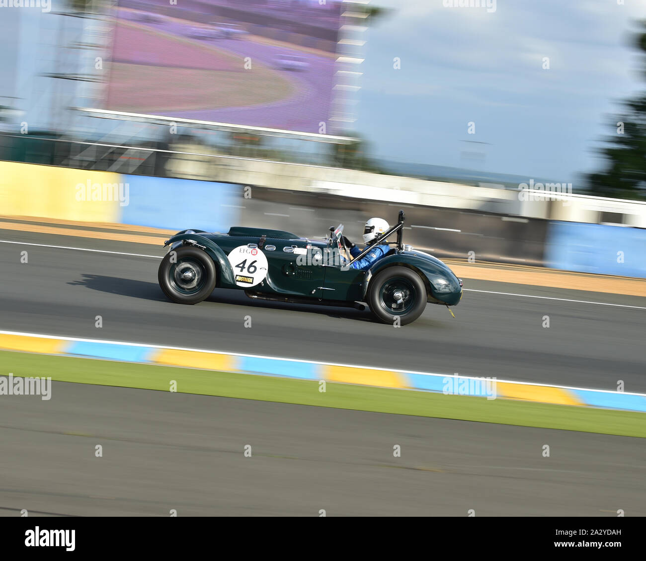 Robert Francis, John Thompson, Allard J2, LXR 949, Le Mans Classic 2014, 2014, course, circuit de voitures de course classique, classique, France, historique motorspo Banque D'Images