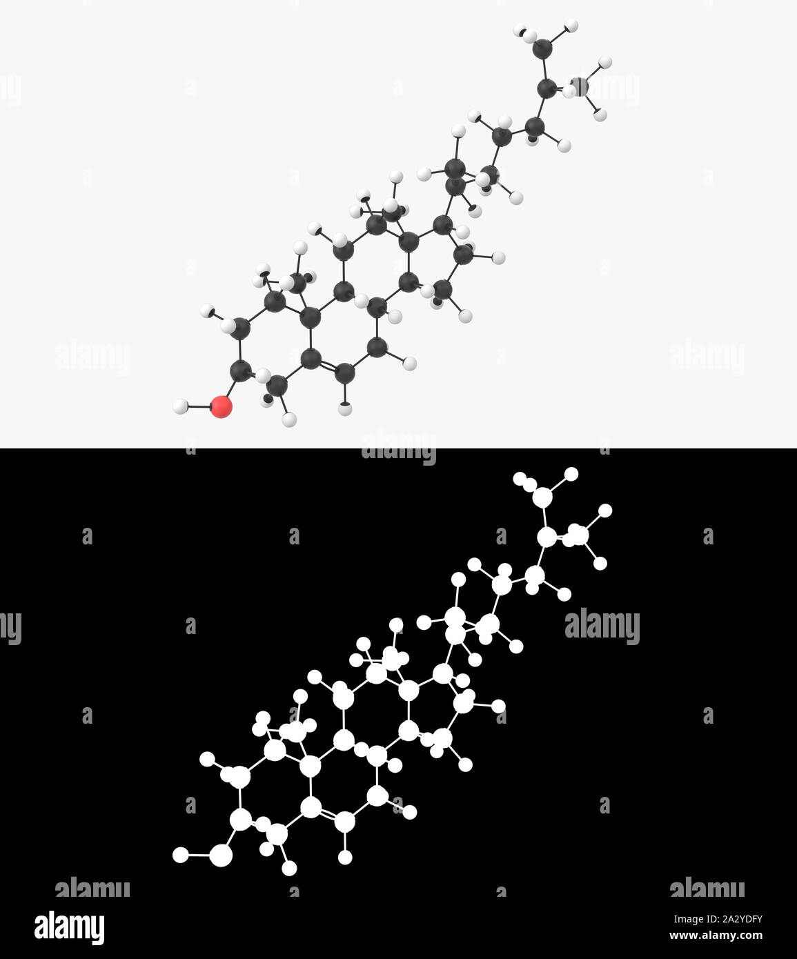 Cholesterol molecule Banque de photographies et d’images à haute