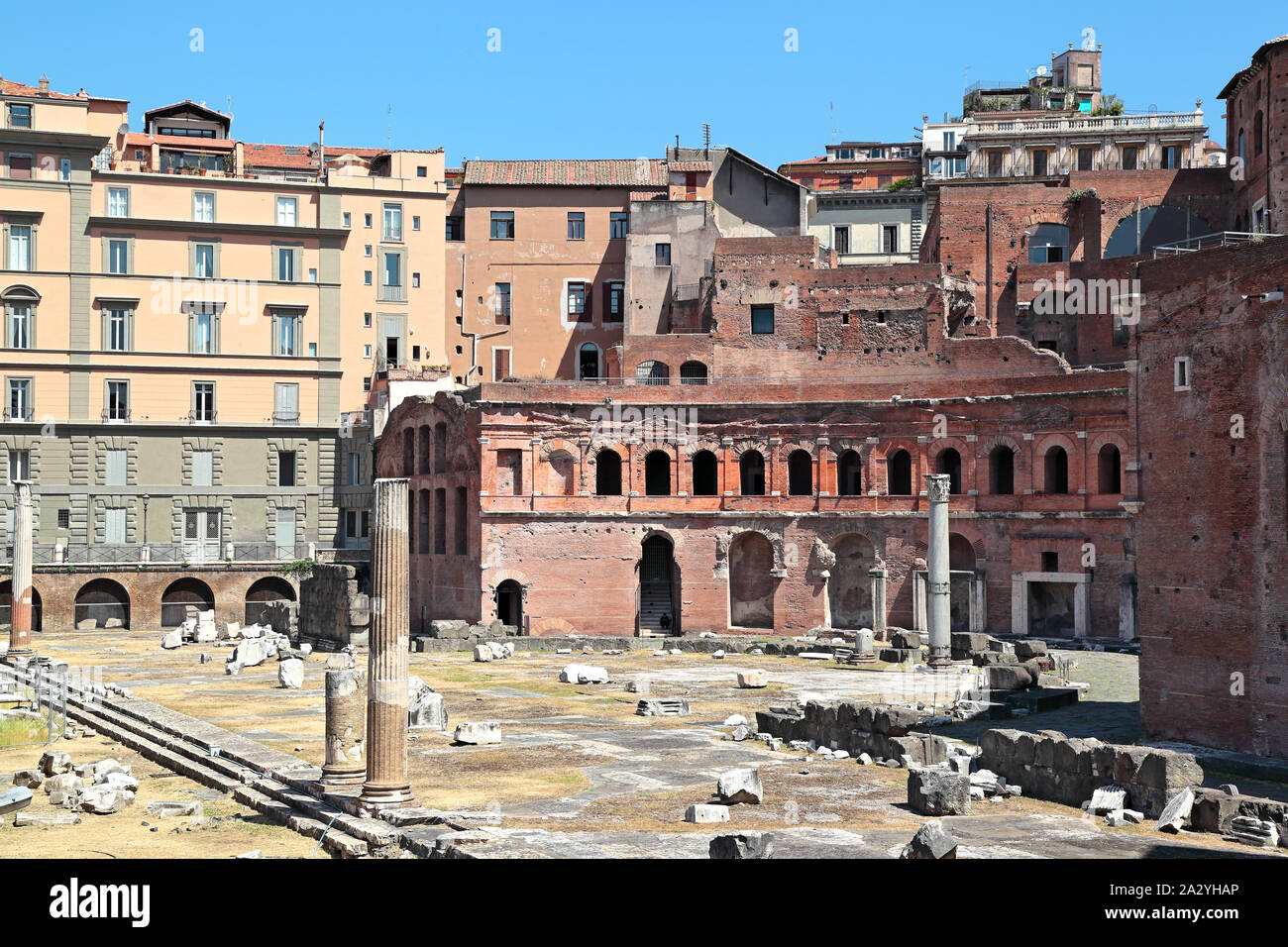 Marchés de Trajan, Rome - Italie Banque D'Images