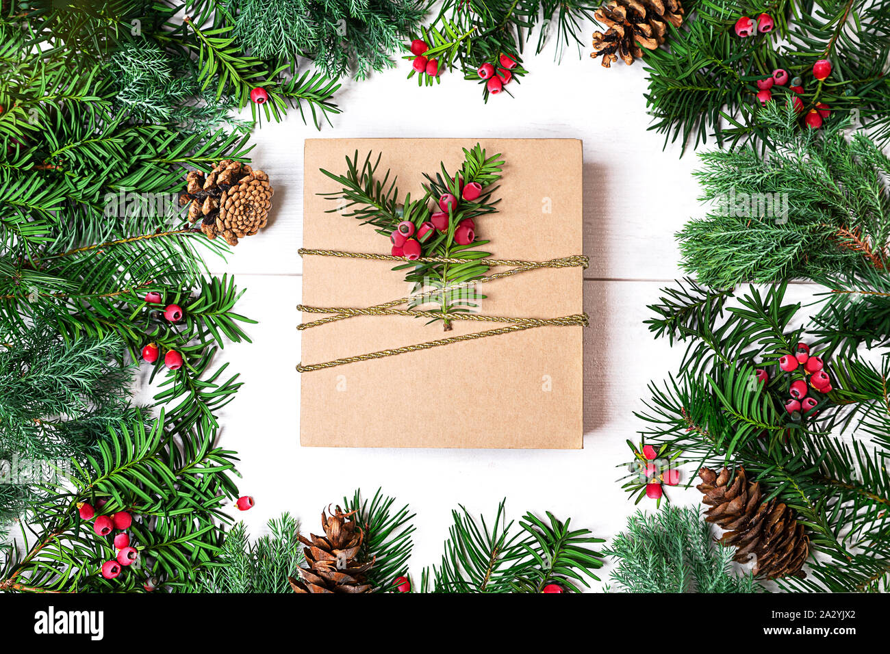 Verpackungswelt Boîte Cadeau De Noël (1 Pièce) | 20 X 20 X 12 Cm