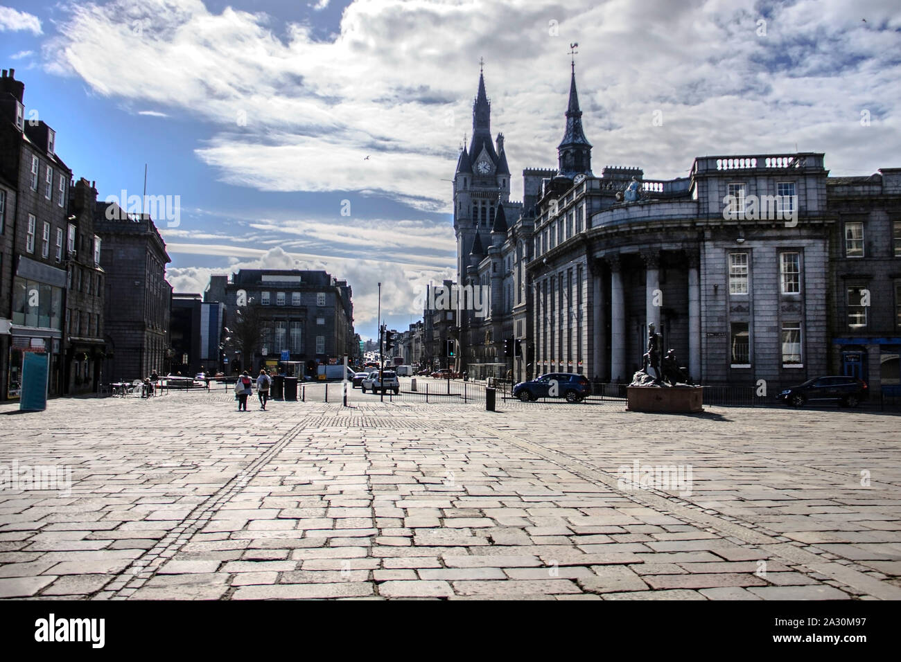 Town House et Union Street, Aberdeen, Écosse, Royaume-Uni. Banque D'Images