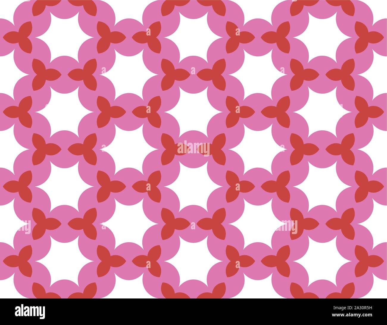 Seamless Vector pattern géométrique. En blanc, rose et rouge. Illustration de Vecteur