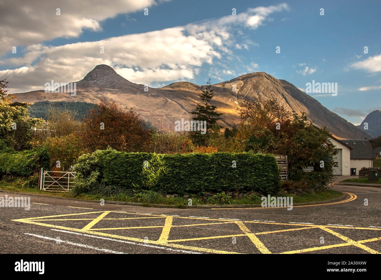 Glencoe. Dans la région de Lochaber Highlands, Ecosse, Royaume-Uni. Highlands écossais. Banque D'Images
