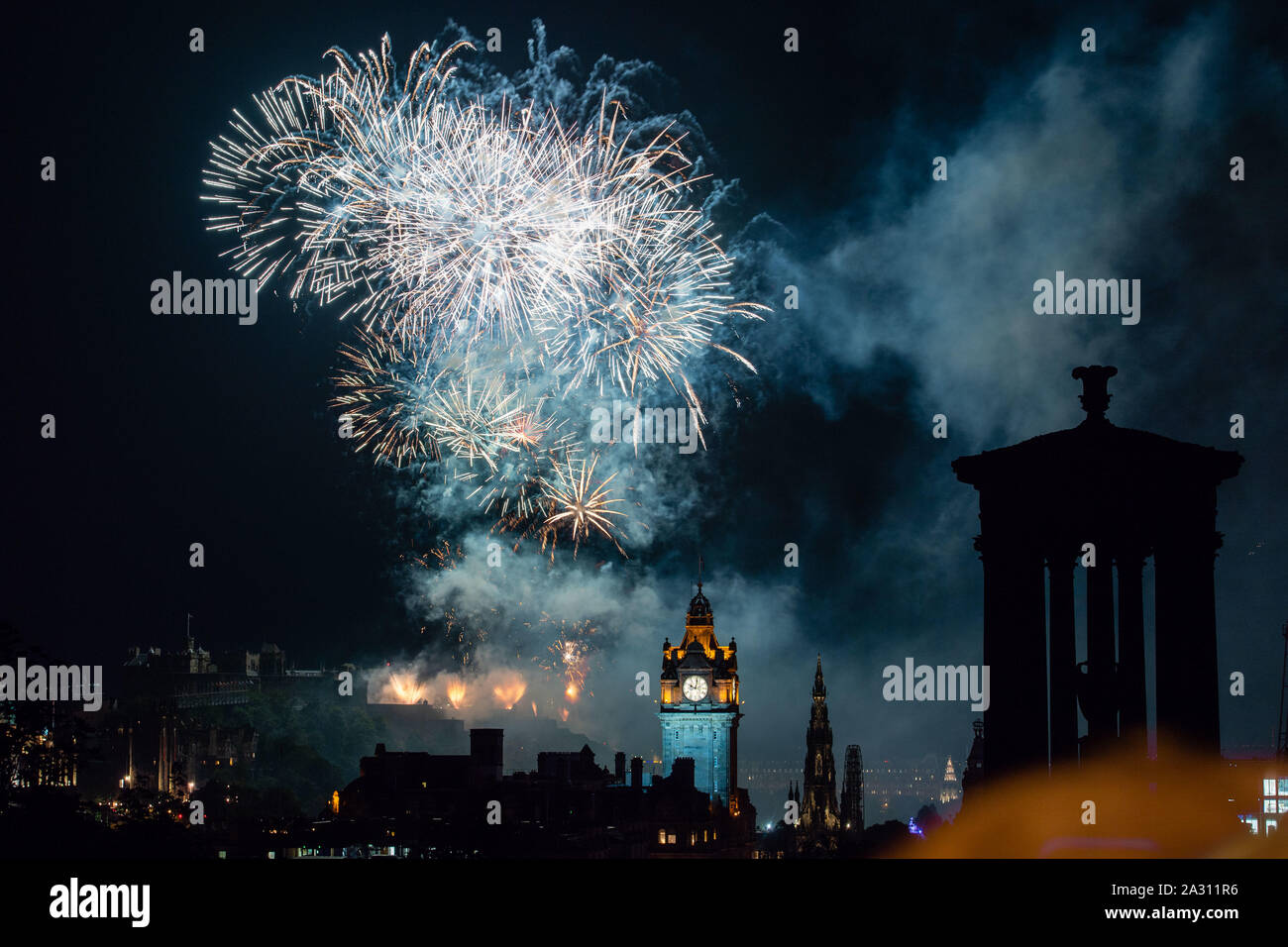 Les concerts d'Artifice Virgin Money 2019 Banque D'Images