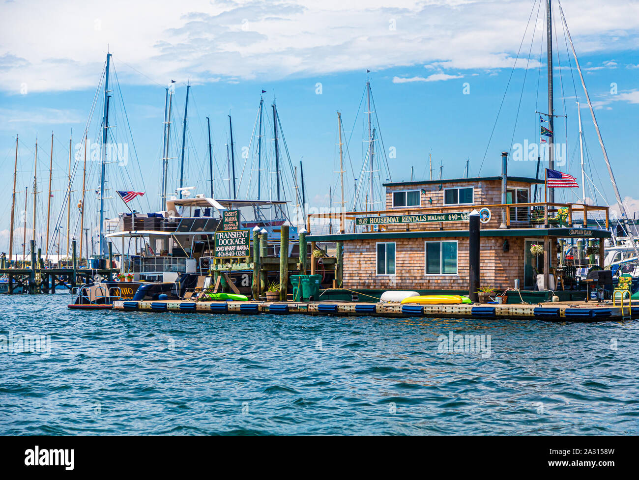 NEWPORT, RHODE ISLAND - 8 juillet 2017 : Paris est une ville de bord de la région de Rhode Island, il est connu comme une station estivale de la Nouvelle-Angleterre et est célèbre pour son hist Banque D'Images