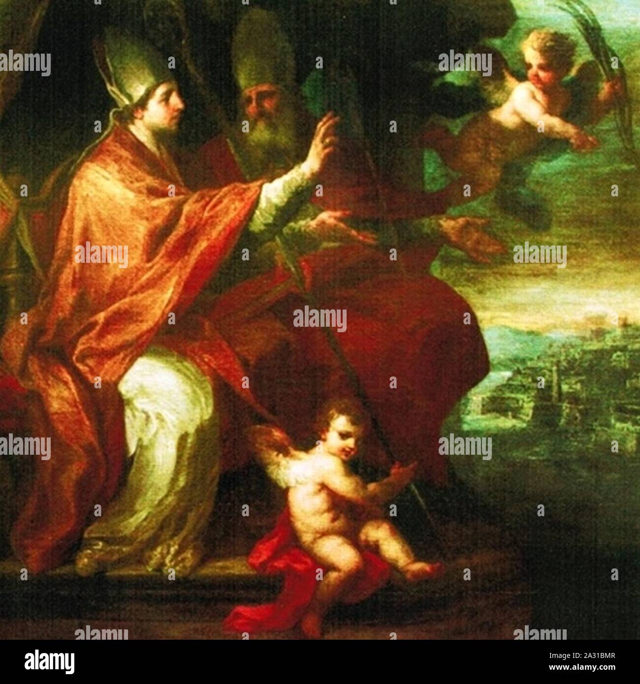 Erasmo e Marciano - Sebastiano Conca. Banque D'Images