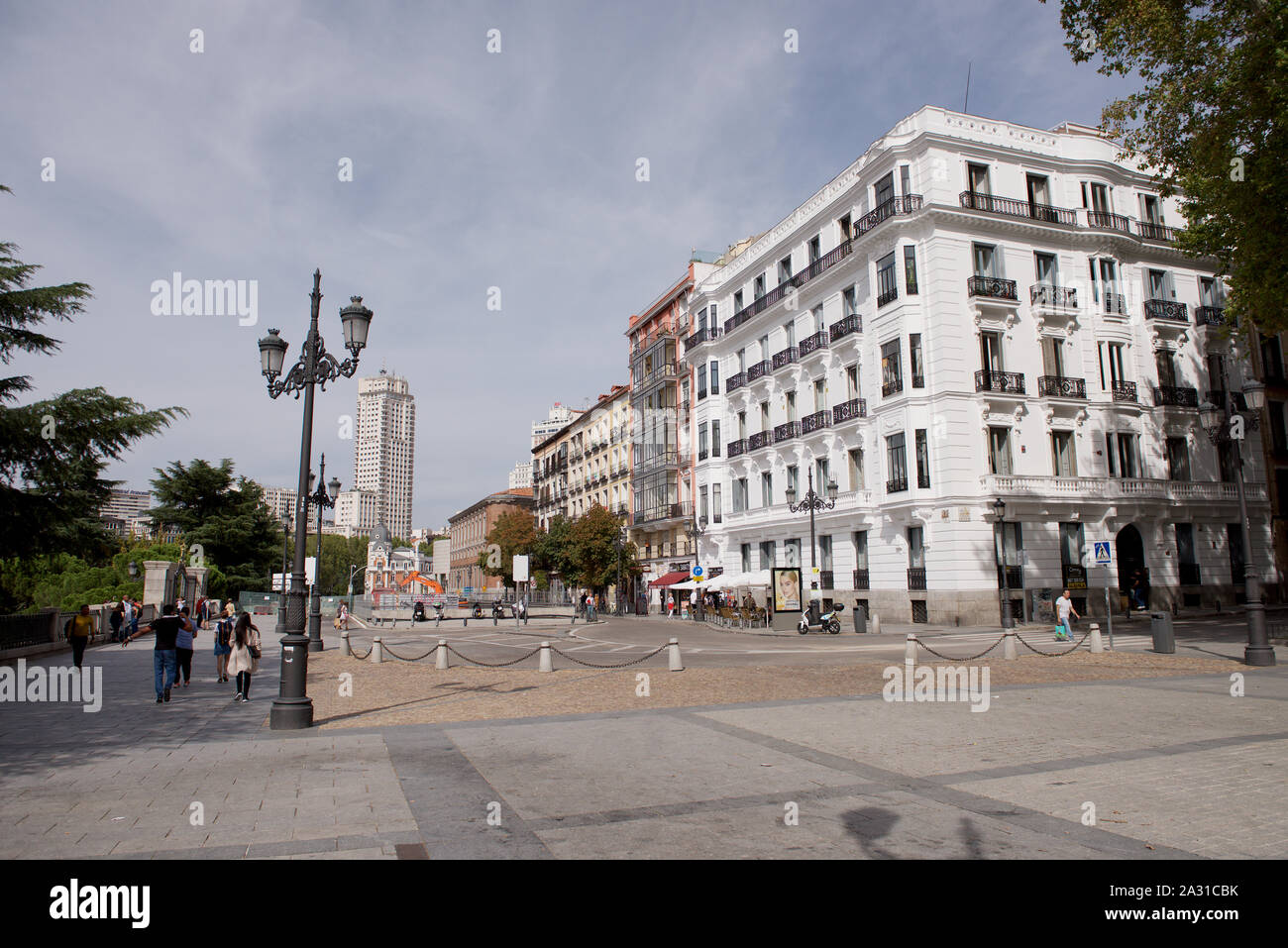Bâtiment blanc et windows Banque D'Images