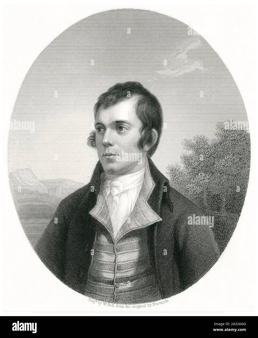 ROBERT BURNS (1759-1796), poète écossais en 1787 Banque D'Images