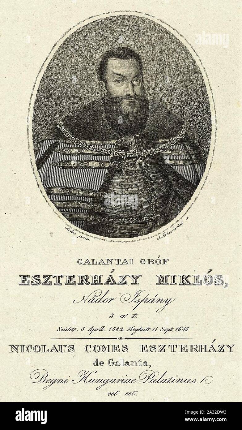 Miklós Esterházy (1583 - 1645). Banque D'Images