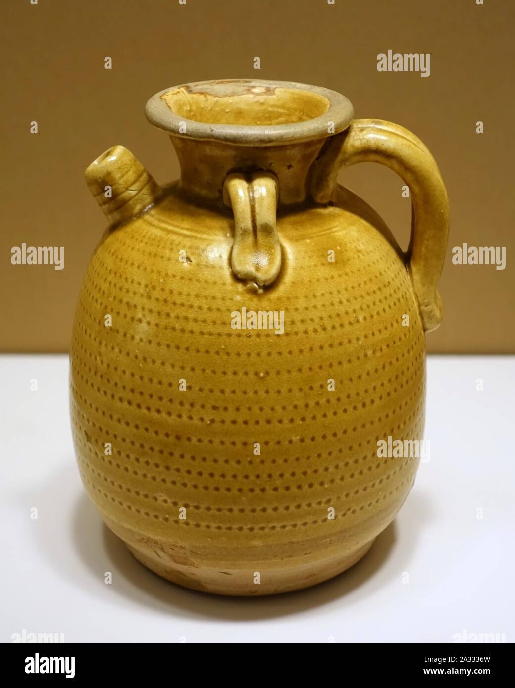 Ewer, Chine, Dynastie Tang, 8ème-9ème siècle, grès - Banque D'Images