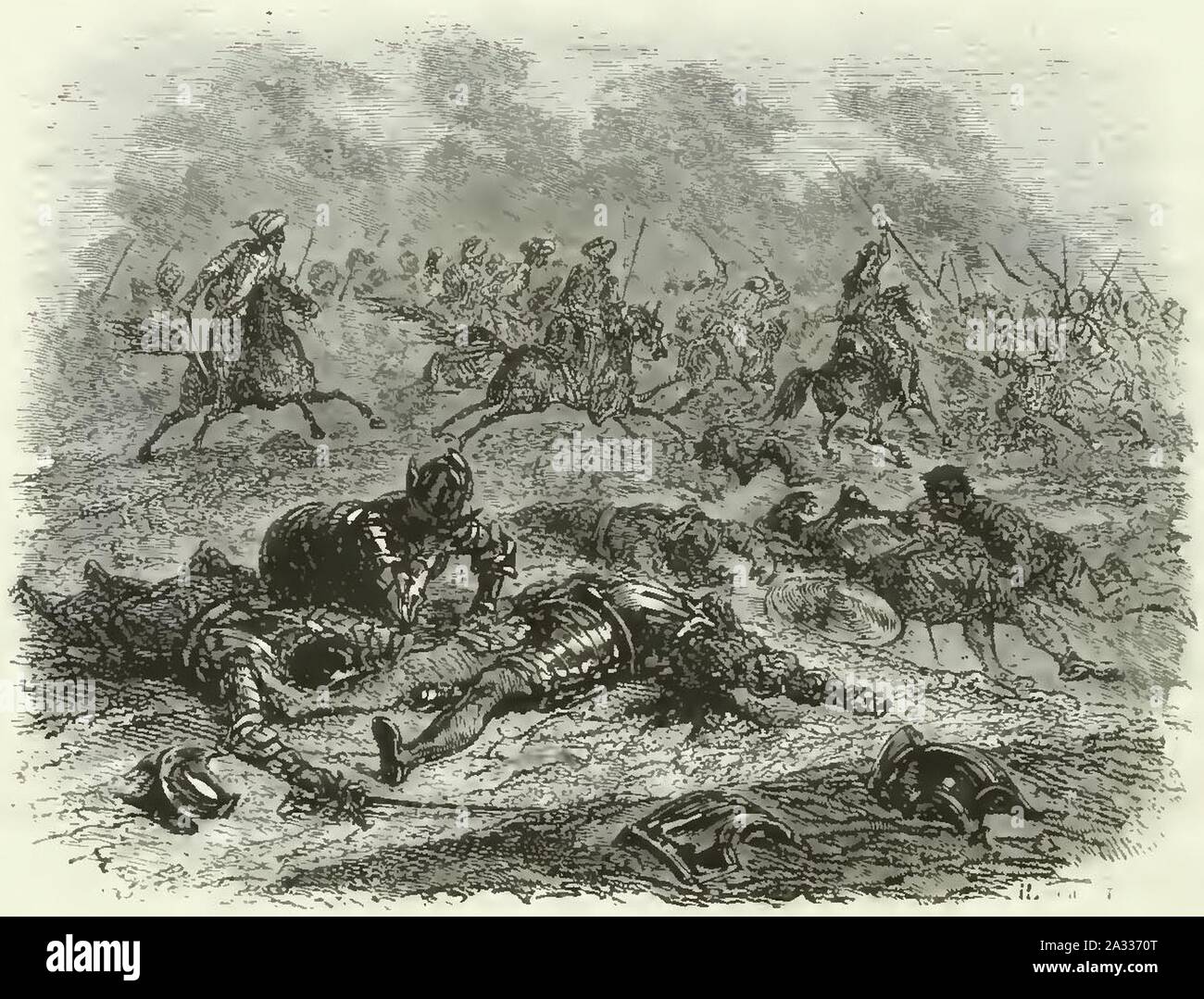 Expédition de Charles Quint contre Alger (Léon Galibert, p. 188). Banque D'Images