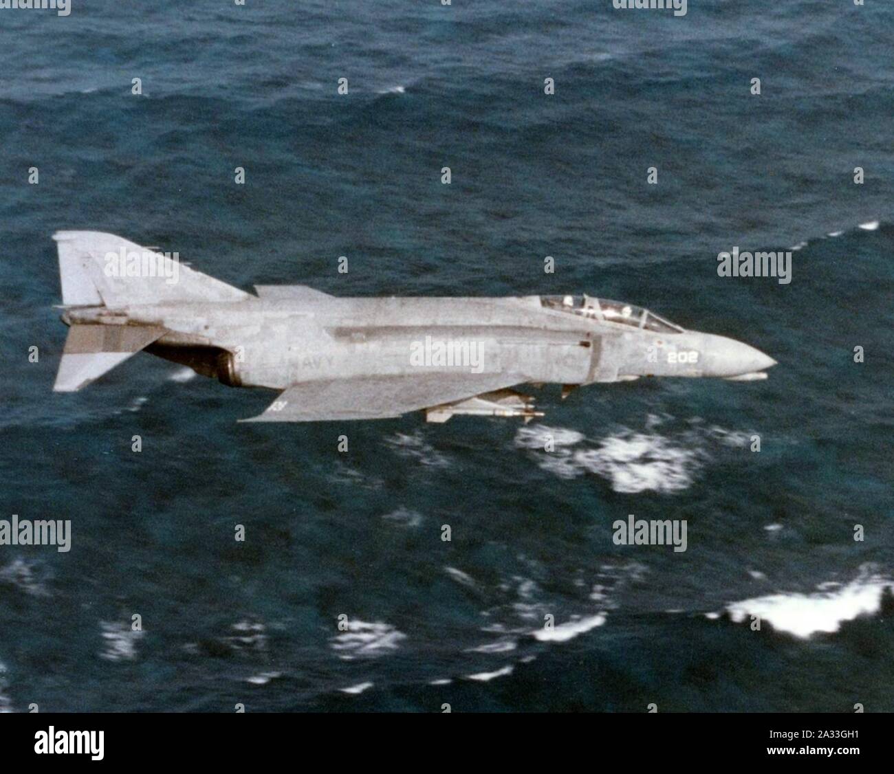 F-4 Phantom N VF-21 en vol 1983. Banque D'Images