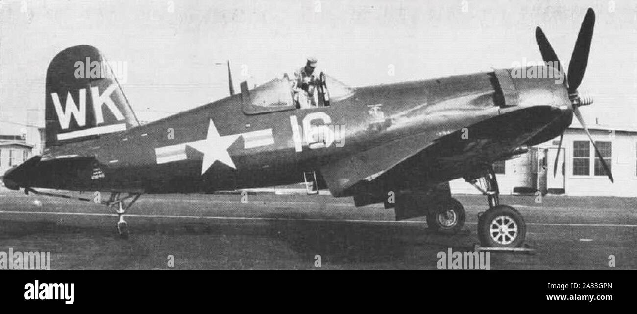 F4U-5 VMF-224 MCAS Cherry Point LtEmilZanutto NAN10-48. Banque D'Images