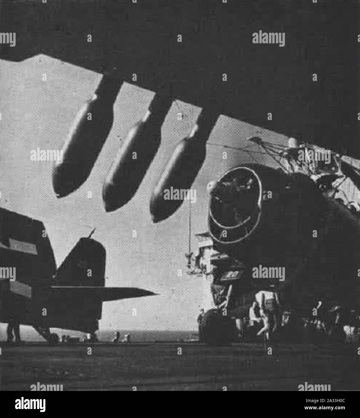 F6F-5 CVE-72 Dragoon 1944 NAN10-1-45. Banque D'Images