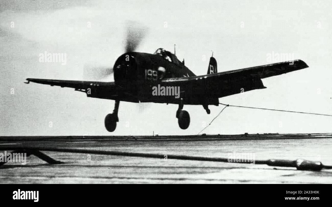 F6F-5 fil capture NAN12-78. Banque D'Images