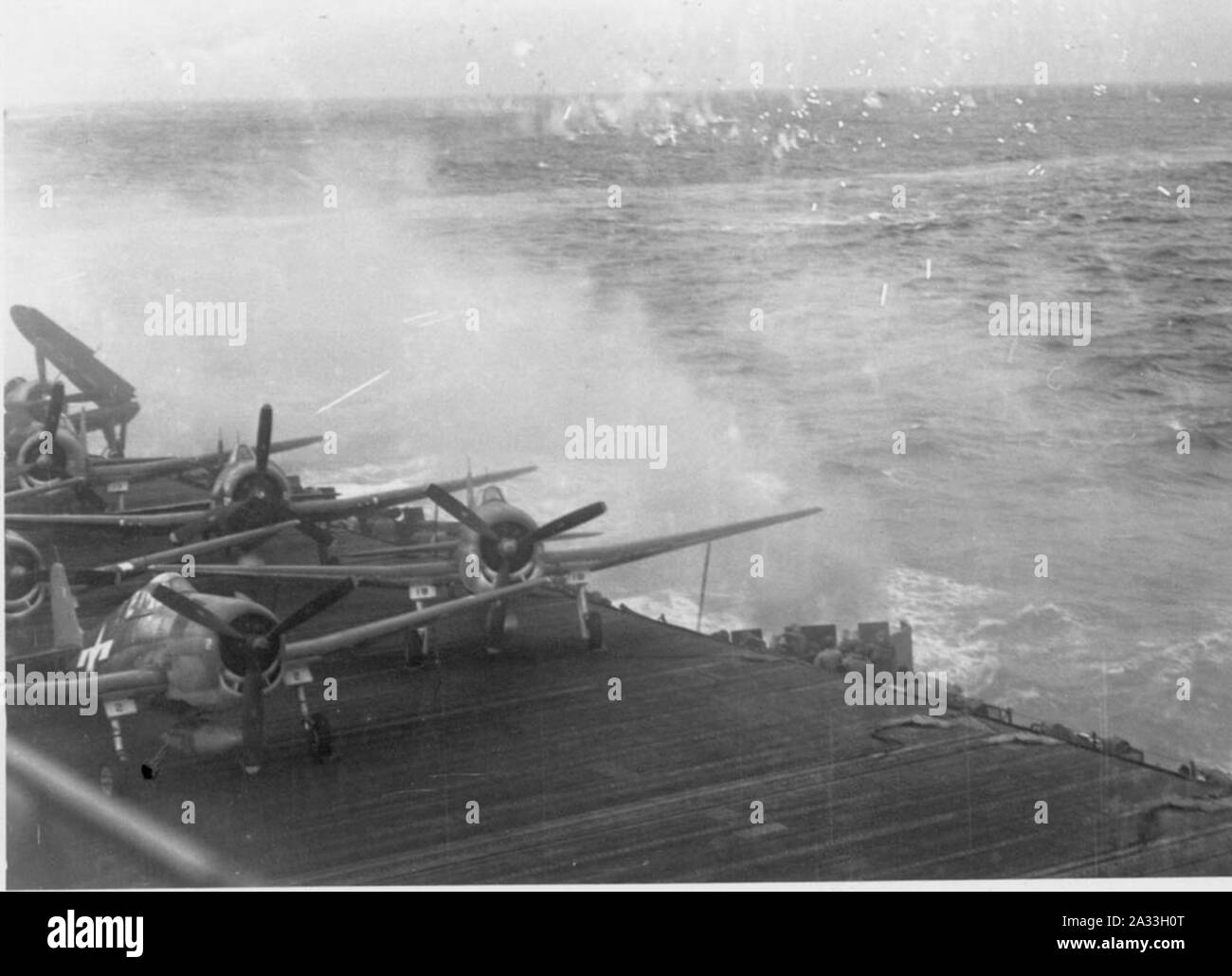 F6F-5 VF-19 CV-16 Nov1944. Banque D'Images