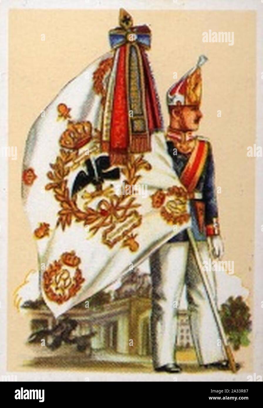 Fahne-des-Kaiser-Alexander Regiment-No-Garde-Grenadier-1. Banque D'Images