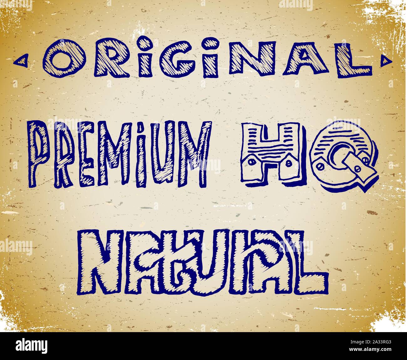 Ensemble de croquis de lettrage Illustration de Vecteur