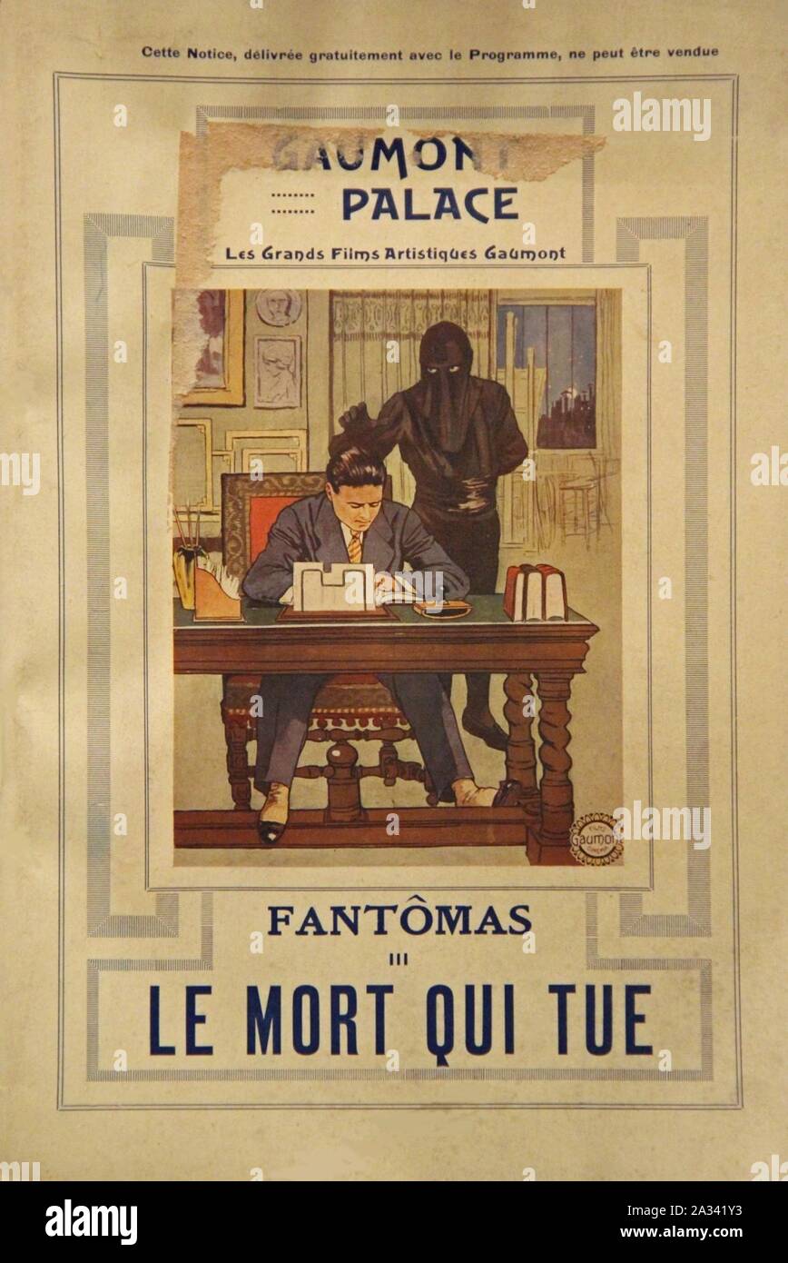 Fantomas - Le mort qui tue - avis. Banque D'Images