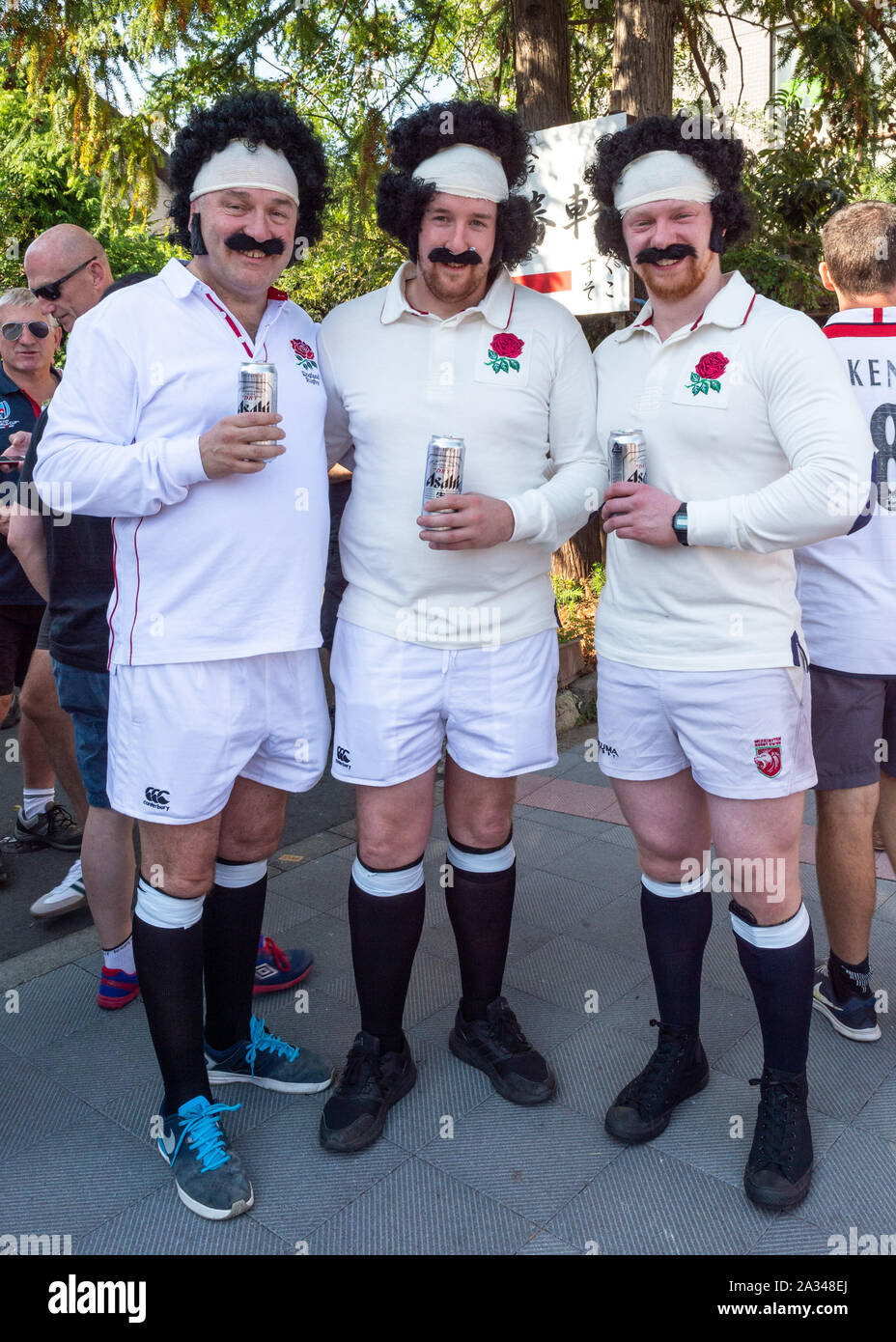 Tokyo, Japon. 05 Oct, 2019. Le Japon Coupe du Monde de Rugby 2019 l'Angleterre contre l'Argentine au Stade de Tokyo. Fans d'avance sur le match. Credit : HKPhotoNews/Alamy Live News Banque D'Images