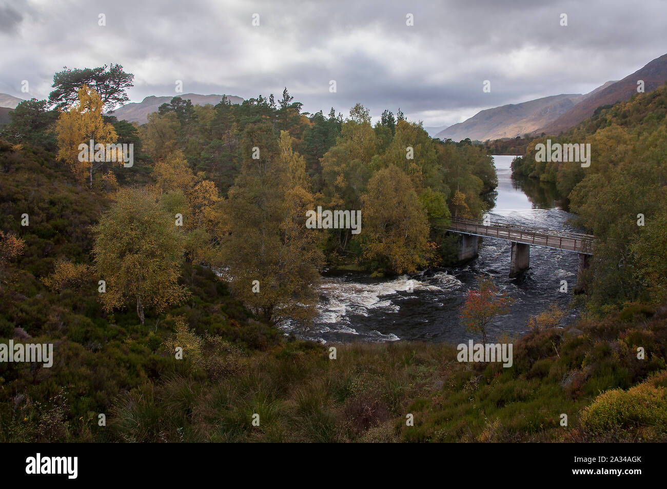 River Affric, Glen Affric, Cannich, Highlands Ecosse Banque D'Images