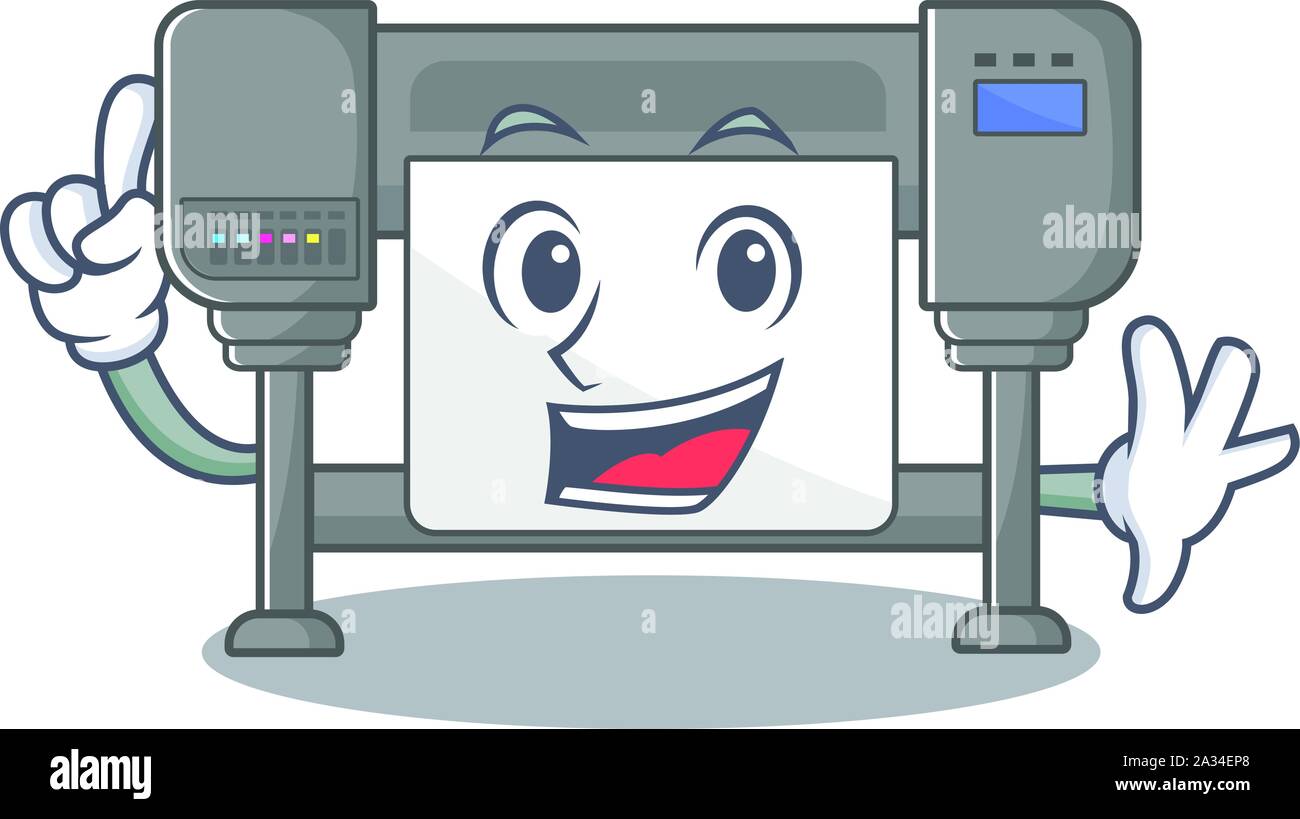 Jouet de doigt sur les traceurs mascot président Illustration de Vecteur